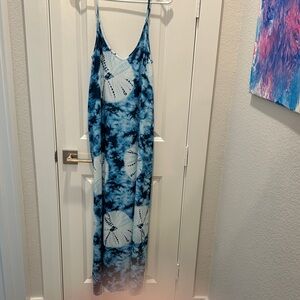 PoetSky Blue Tie-Dye Top